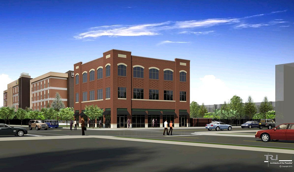 Developer Updates Hilton Hotel Site Plan for The Grove, Pagano Plans Townhomes