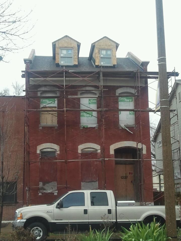 1227 North Market in Old North St. Louis Under Rehab