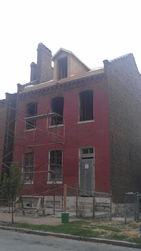 Old North St. Louis Rehab Underway (1418 Hebert)
