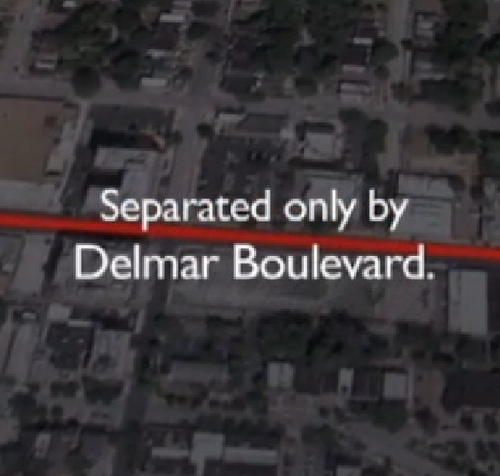 The BBC Looks at Delmar: Crossing a St Louis street that divides communities