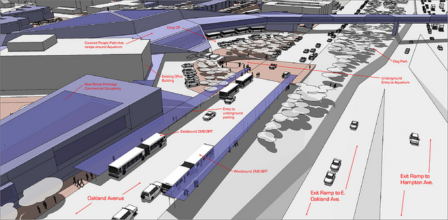 What Should Be: River Aquarium and BRT Station at Forest Park Hospital Site