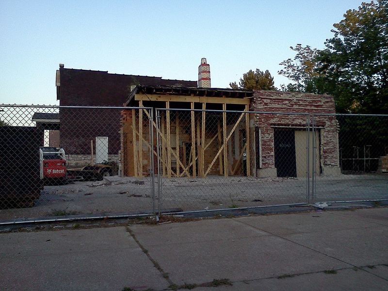 Former Gas Station Under Rehab into Wine Bar (4266 McRee)
