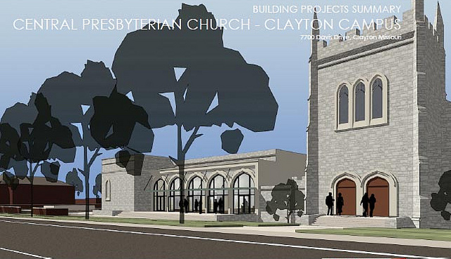 Clayton’s Central Presbyterian Church Offers Expansion, Reuse Alongside Demo for Parking