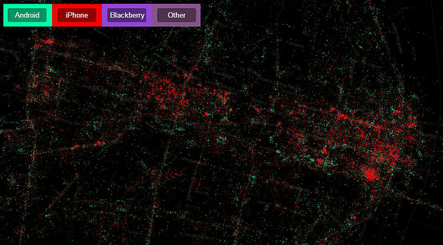 Does Mobile OS of Geotagged Tweets Reveal Lines Between Rich and Poor in St. Louis?