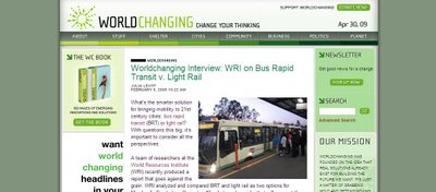 World Resources Institute Report: BRT is better choice for Maryland than light rail
