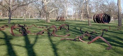 Artist Bernar Venet Successfully Created “Place” In Forest Park (And Now It’s Gone)