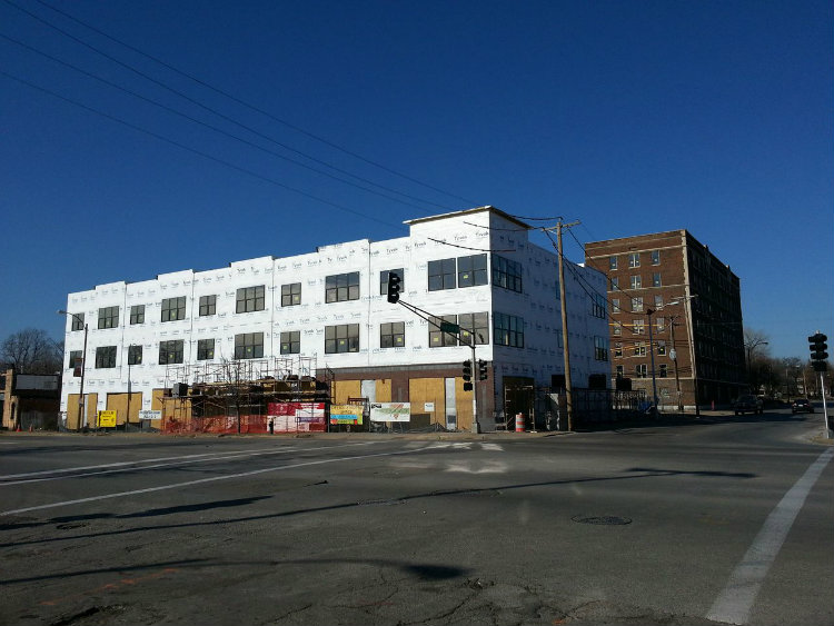 Gotham Building Rising in the Far East Loop (5901 Delmar)