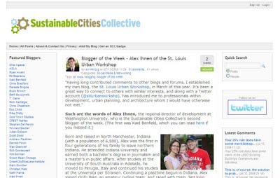 St. Louis Urban Workshop is Blogger of the Week at Sustainable Cities Collective