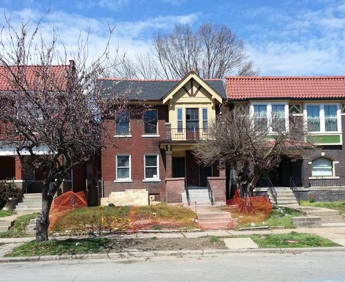Skinker DeBaliviere Two-Family Under Rehab (6023-25 Kingsbury)