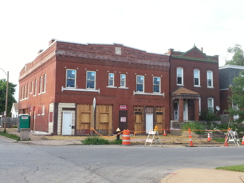 Mixed Use Rehab Underway in Tower Grove East (3457-59 Wyoming)