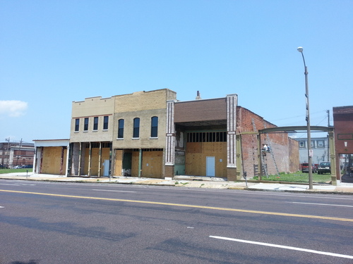 Series of Midtown Commercial Buildings Under Rehab (2900 Block of Olive)