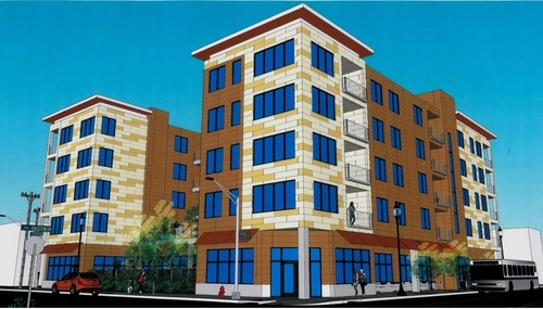 Five-Story, 55-Unit Mixed Use Building Proposed for the Grove (4400 Manchester)