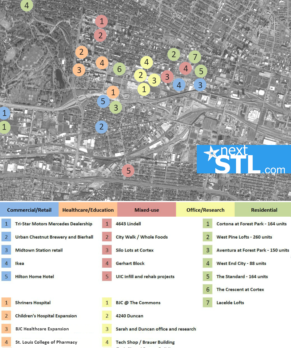 Central Corridor development map