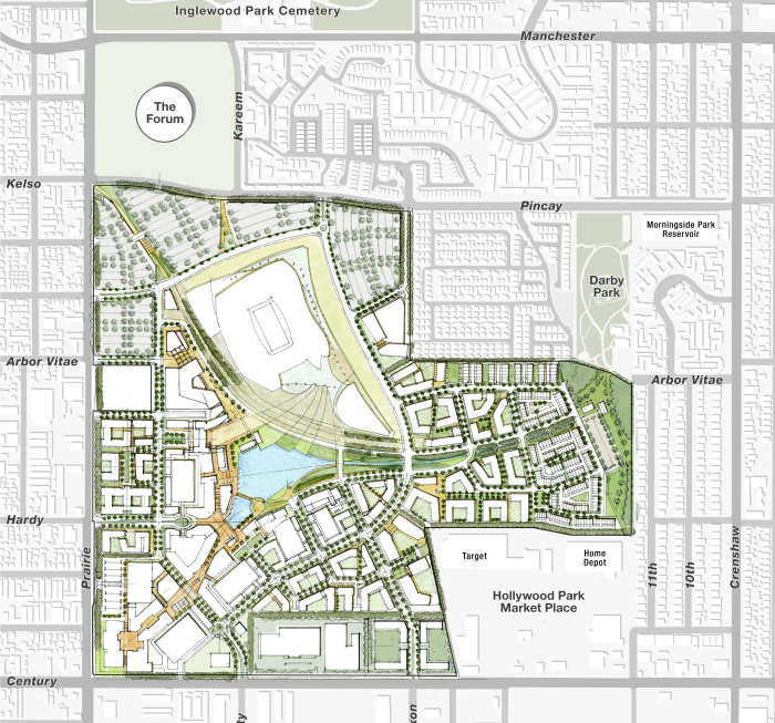 Rams NFL stadium site - Inglewood, CA