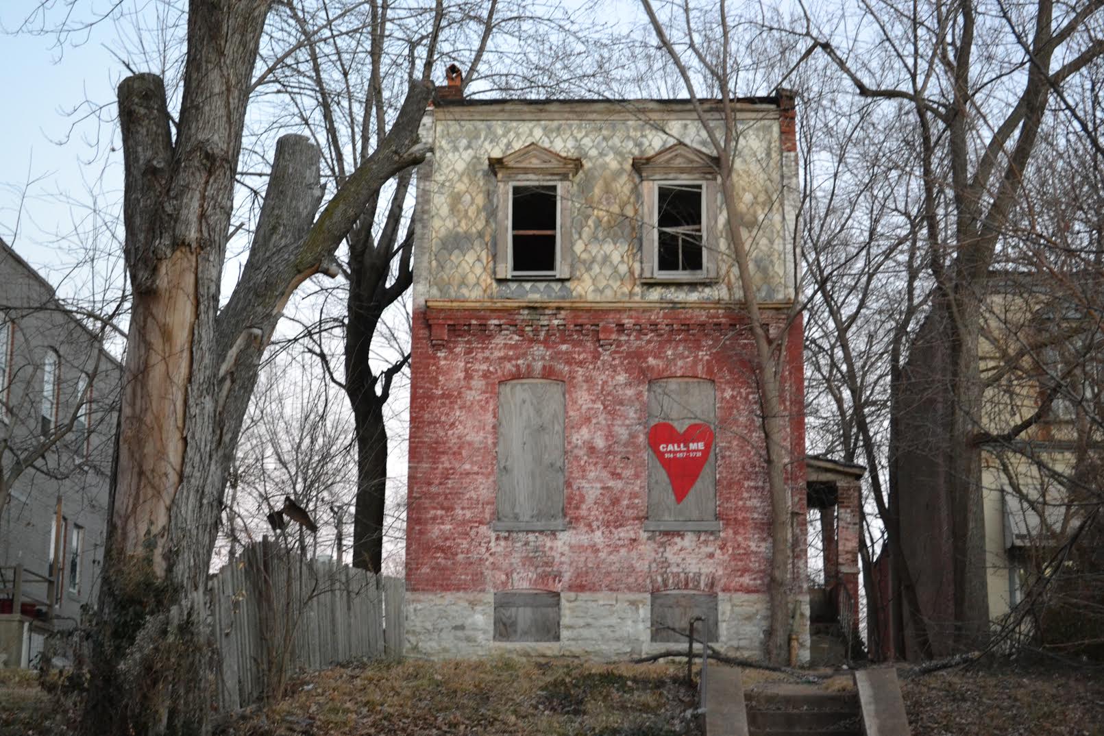 Valentines for Vacant Buildings; Gravois Park Houses Getting Some Love