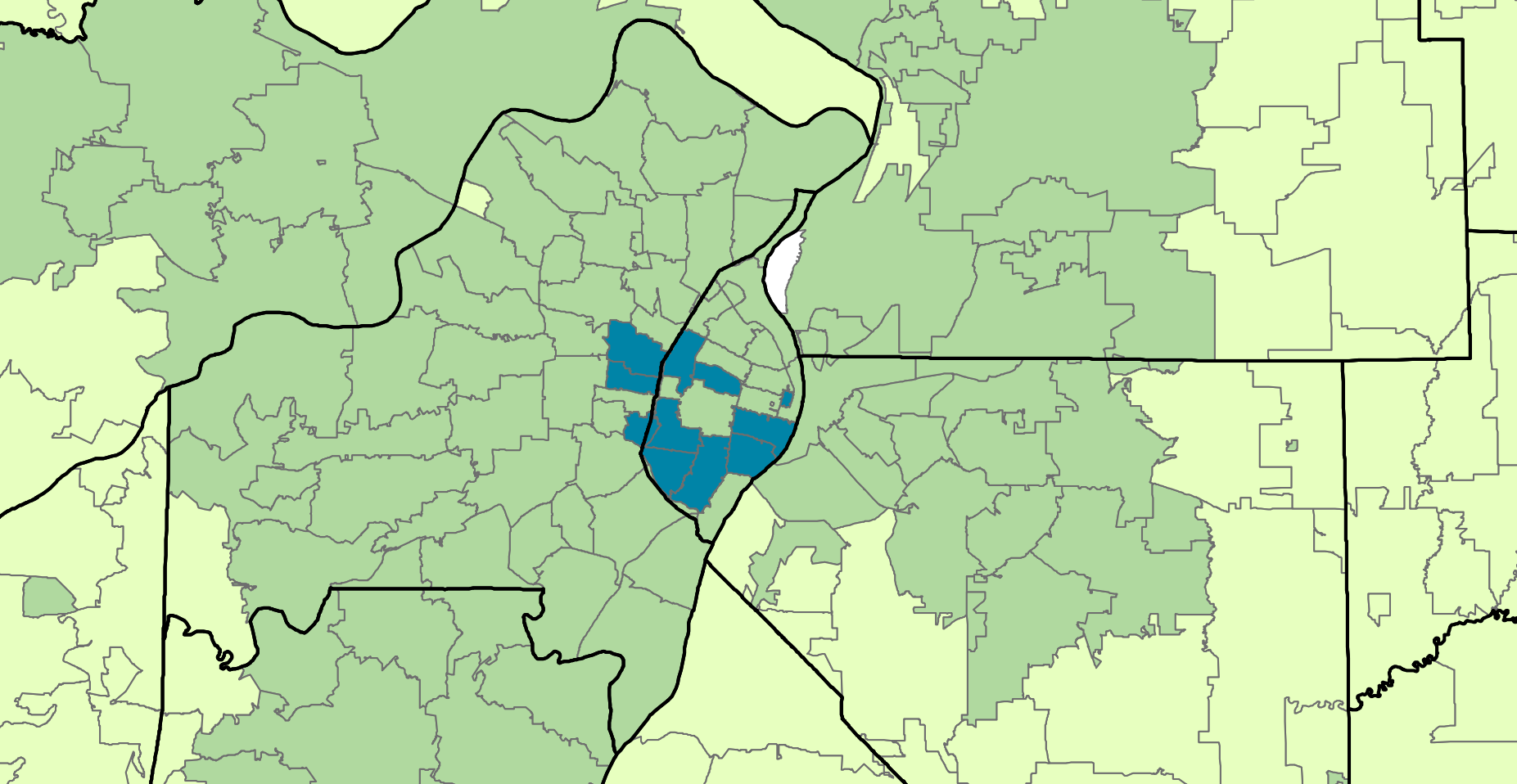 In Search of  Common Definition of “Urban” and “Suburban” St. Louis