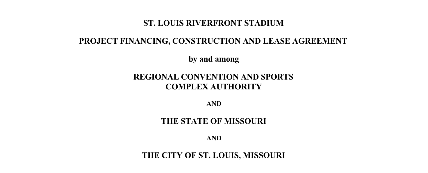 Board Bill 219 – Adoption of St. Louis Riverfront Stadium Project Financing, Construction and Lease Agreement