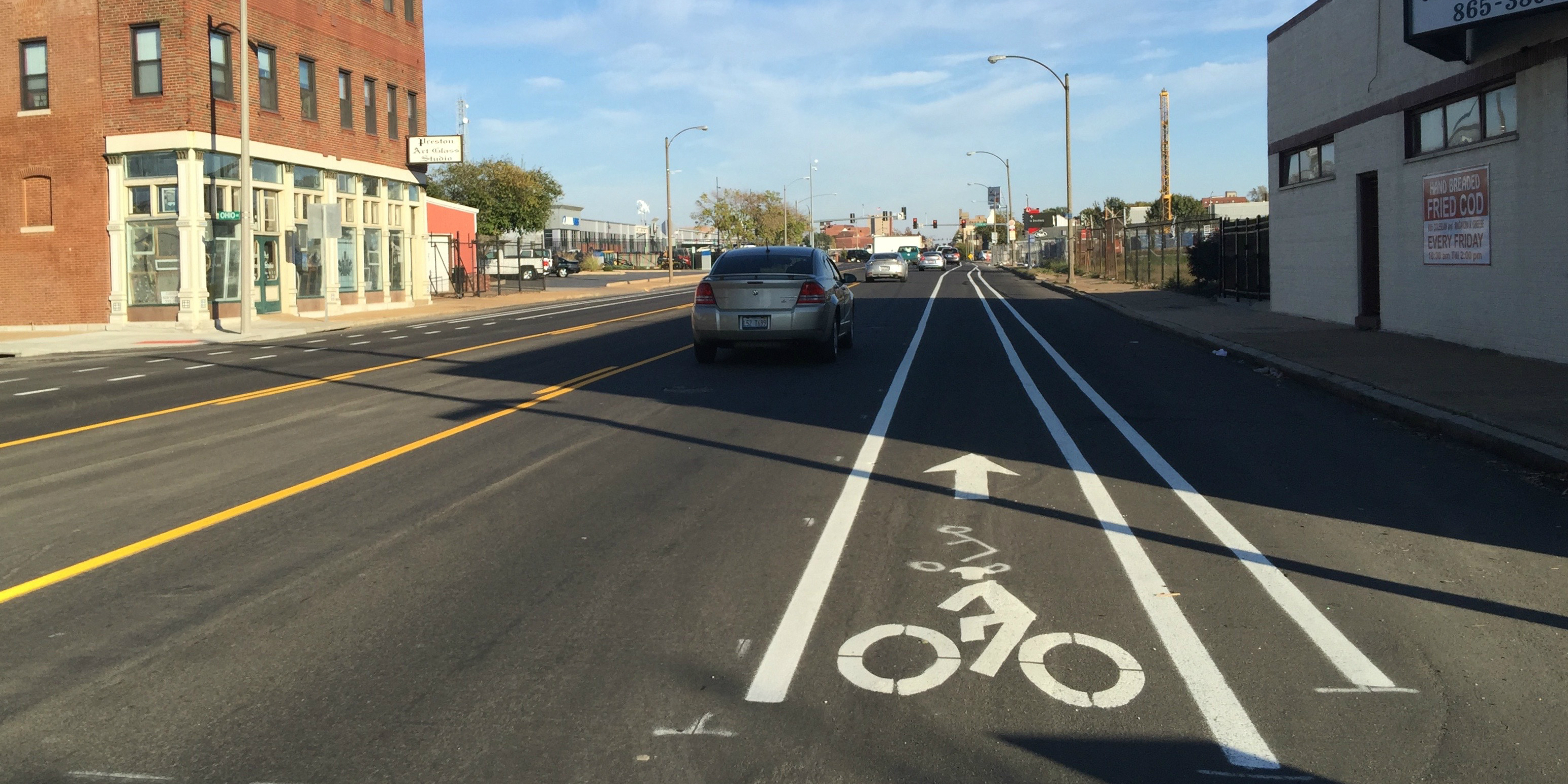 Chouteau Bike Lanes Finally Appear, Continue Hit-and-miss Planning
