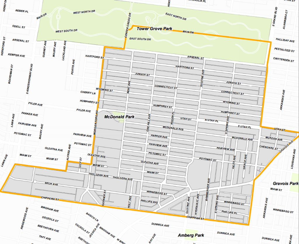 15th Ward map