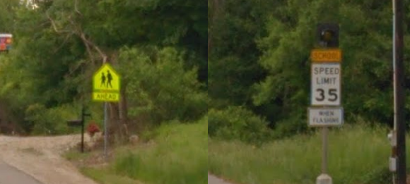 Hwy 109 signs school