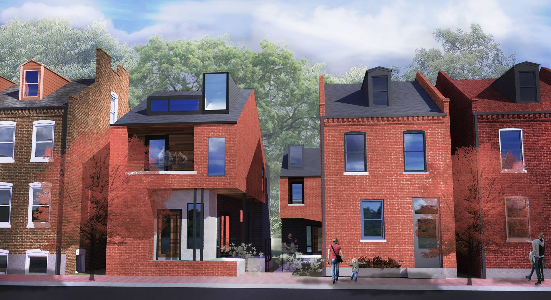 UIC Presents Contemporary Historic Courtyard Home Infill for Soulard