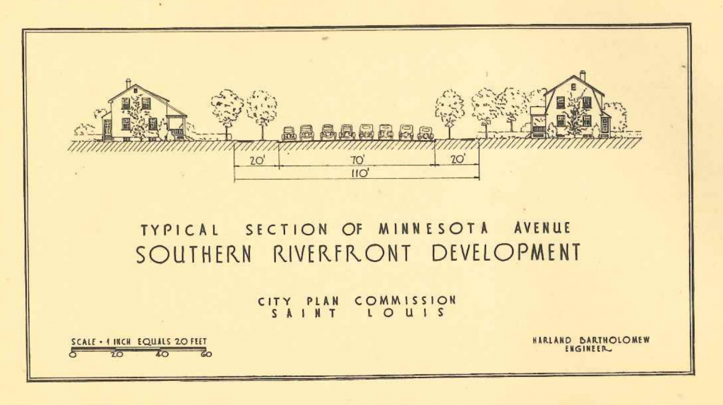 Street cross section STL 1929