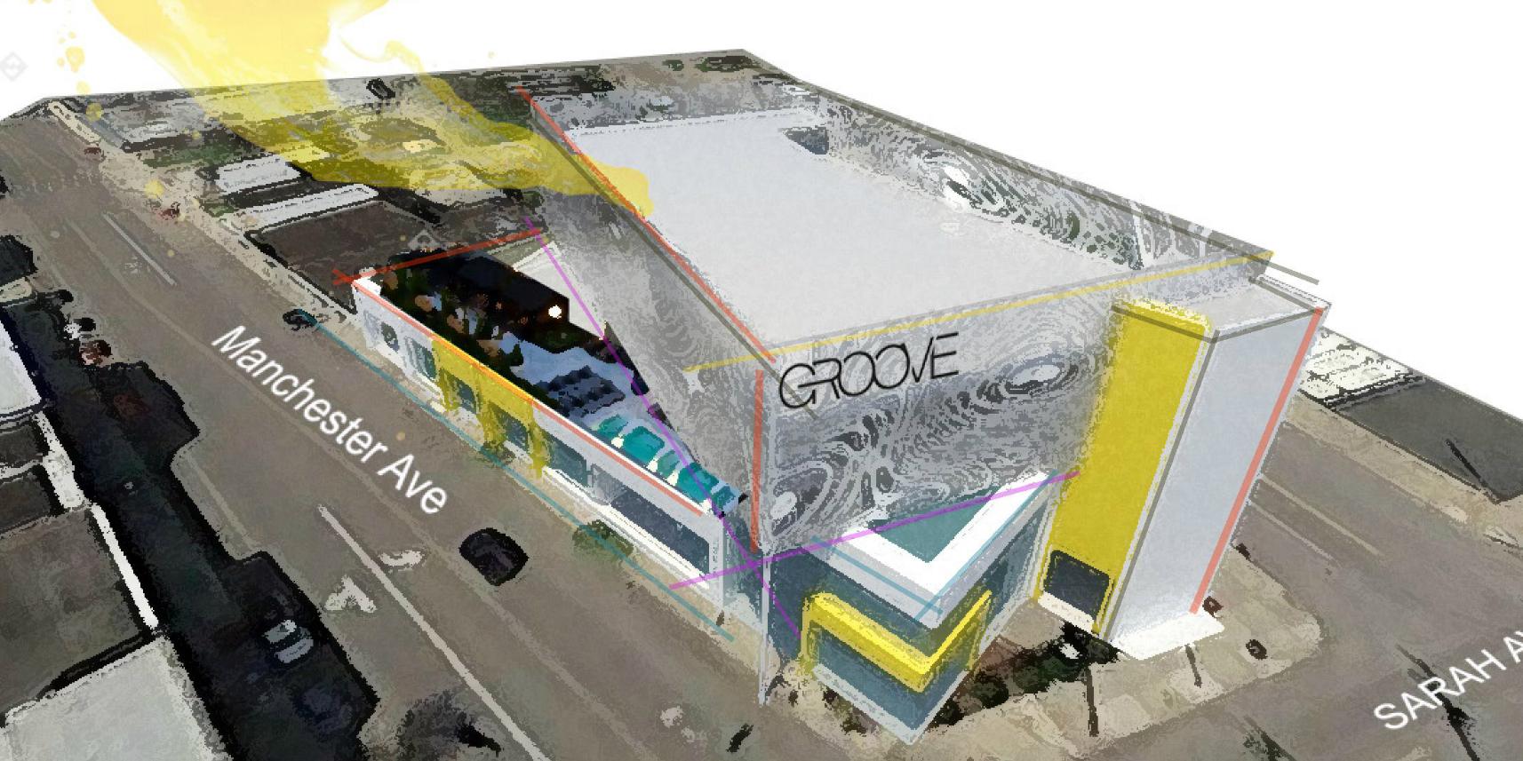 King Realty Advisors-Simpson Closser Contemporary Proposal for Wedge Site in The Grove