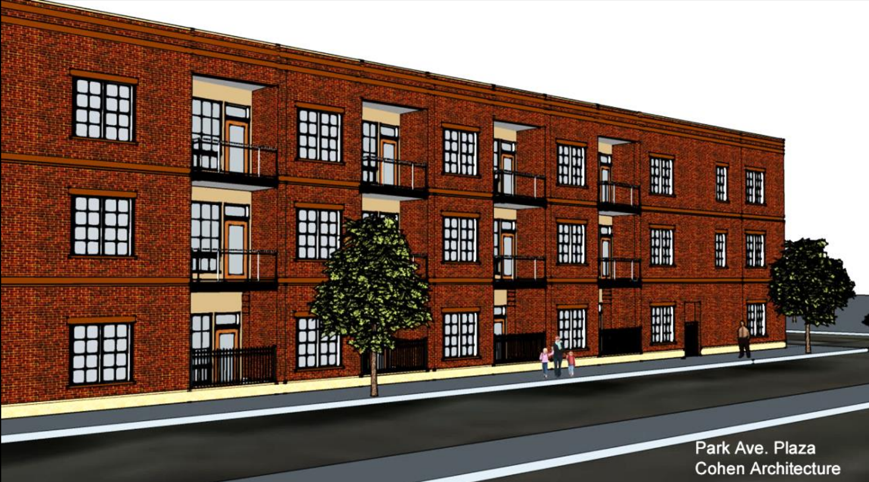 Three-Story Apartment Building Proposed for Parking Lot in Lafayette Square