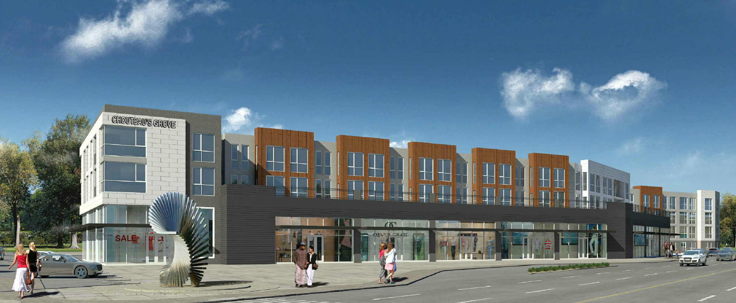 Big Changes Set for Mixed-Use Chouteau’s Grove as Garage Construction Starts
