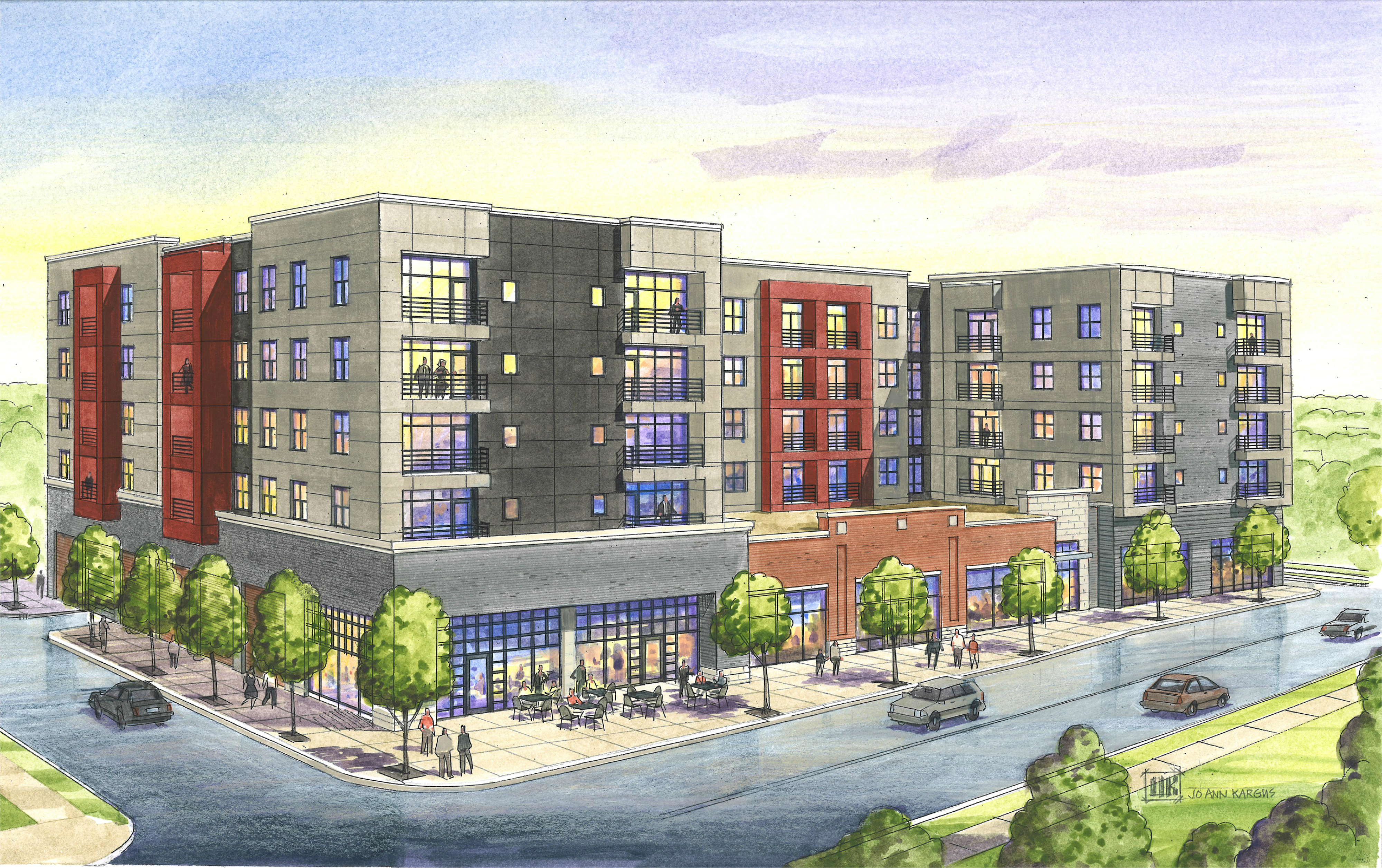 100 Apartments, Retail, Planned for 6300 Clayton Avenue in Dogtown