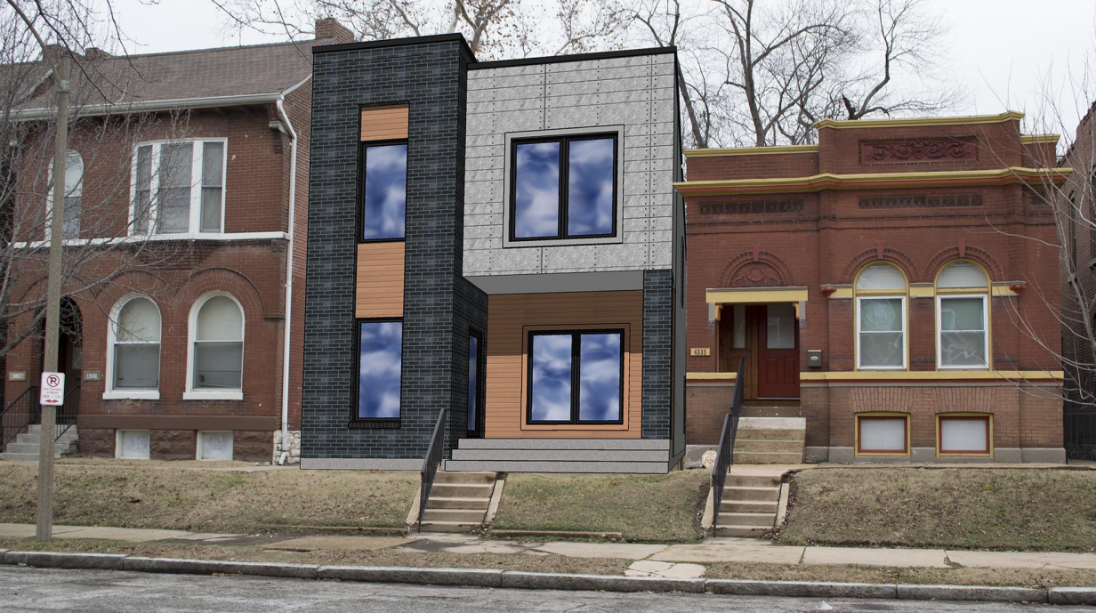 Plans Updated for Three New Single-Family Homes in Forest Park Southeast