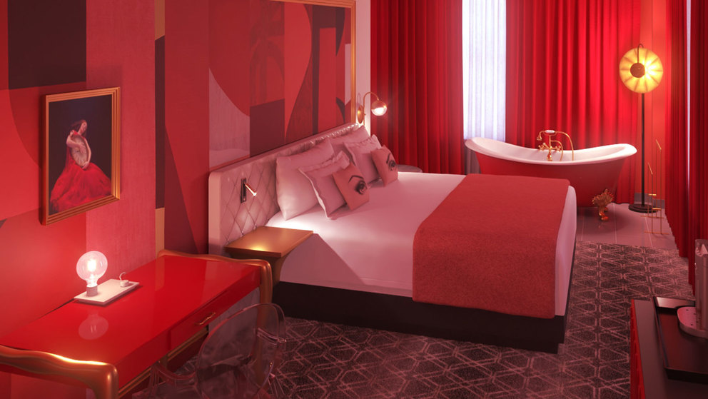 A Colorful First Look at the Angad Arts Hotel