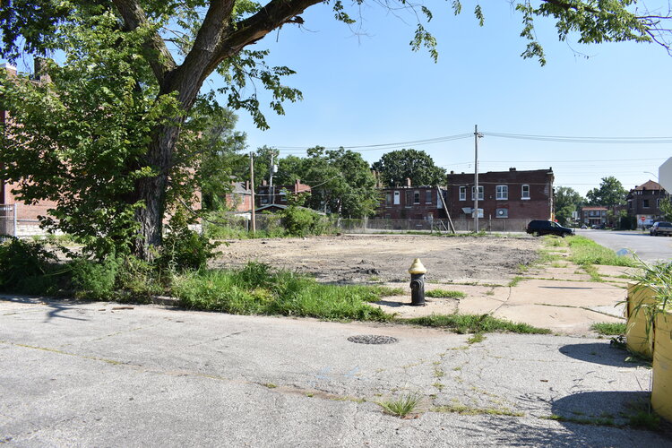 Recently demo’d building at 2801 N. Sarah Street