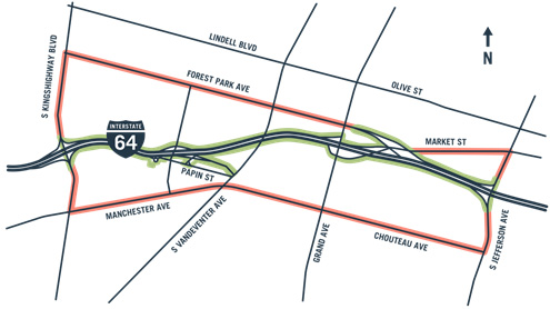 MoDOT to Study Possibilities, Connections, and Future of I-64 from Kingshighway to Jefferson