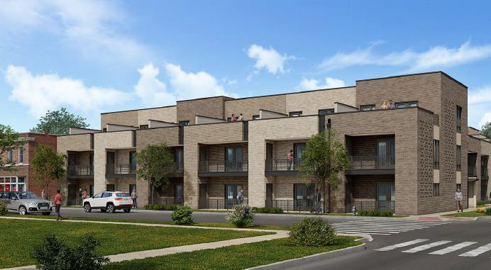 Spitzberg-Lassen Proposes Rowhouses at Tower Grove and Vista in FPSE